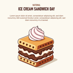National Ice Cream Sandwich Day background