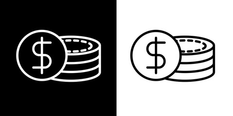 Investment icon, Business icon. Target. Admin. Work Team. Black icon. Silhouette.
