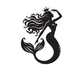 mermaid vector design,awesome mermaidsvg,high resolution printable mermaid atwork