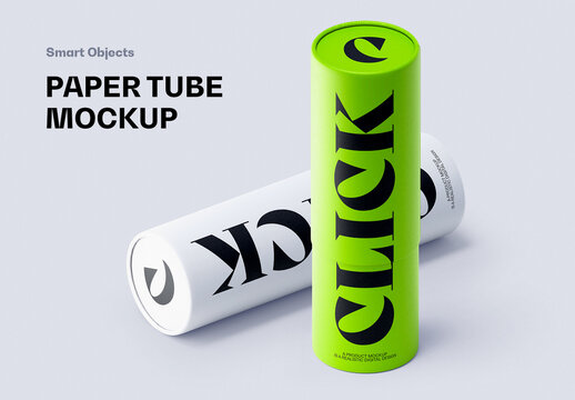Paper Tubes Mockup