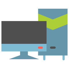 computer flat icon