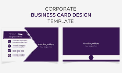 Creative & Modern Professional double sided Business card design template