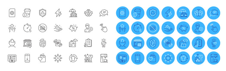Love document, File management and Takeaway coffee line icons pack. Food market, Change clothes, Ethics web icon. Skin care, Loan percent, Chandelier pictogram. Cursor, Bitcoin atm. Vector