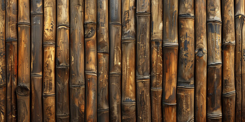 A seamless bamboo texture background, perfect for themes involving nature, rustic designs, or eco-friendly concepts. 