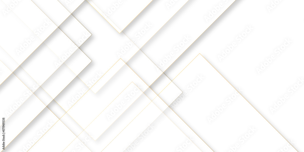 Poster Abstract geometric technological background. vector creative design,Modern simple line abstract light silver background vector. Elegant concept design with golden line. Vector illustration.	