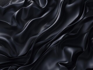 Obraz premium A premium, dark-themed abstract background with three-dimensional elements, high-quality textures, and a luxurious color palette, 