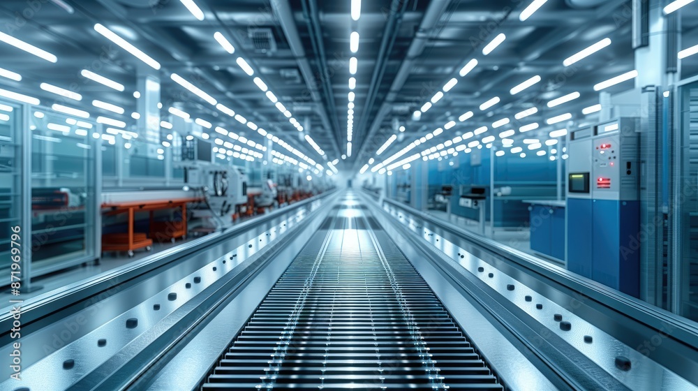 Leinwandbilder a semiconductor circuit version, spatial sense, is being tested on the production line.. generative 