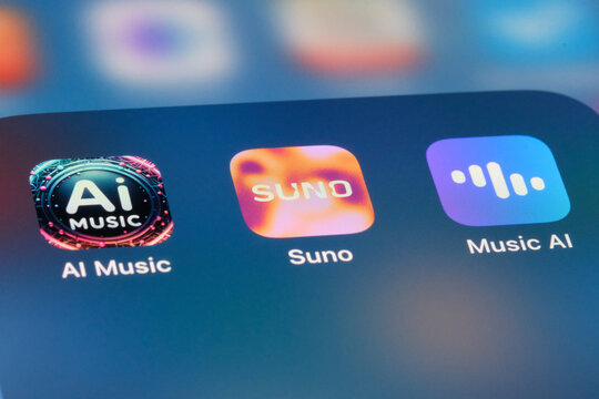 Shanghai,China-July 3rd 2024:Suno AI music creation app icon