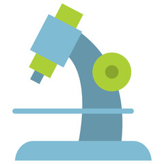 microscope flat icon