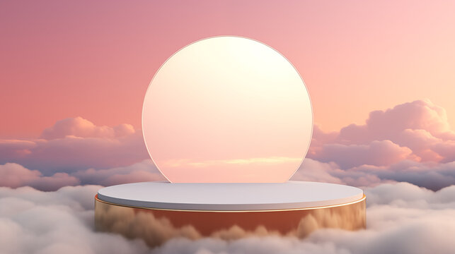 Easter eggs glowing amidst a vibrant sunset sky over calm ocean waters