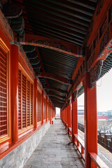 Palace corridors in the Forbidden City, Beijing