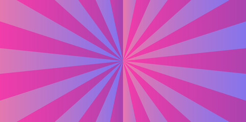 Pink and purple sunshine circle sunburst abstract geometric background. victor illustration sun ray sunbeam vintage texture. sunshine cartoon ads etc