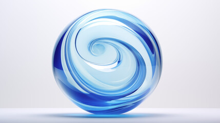 Blue Abstract Swirl Background