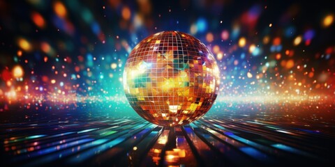 Disco Ball with Sparkling Lights