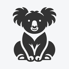 Obraz premium Adorable Koala Silhouette, Perfect for Crafts, Designs, and More