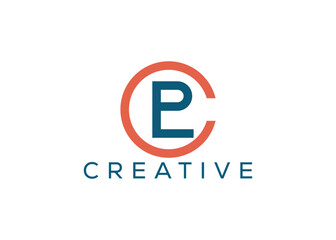 Minimal and professional letter L P C logo design template