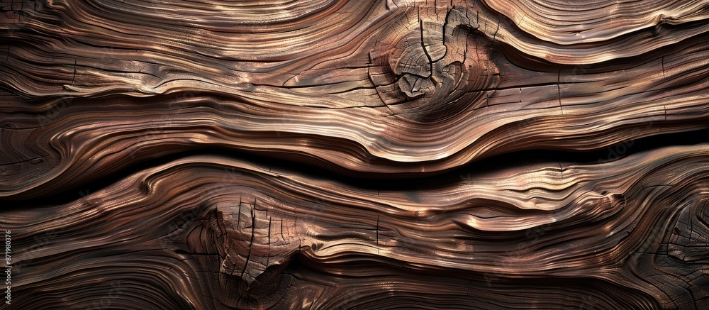 Poster Abstract brown wood texture creating a captivating background with copy space image.