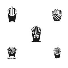 Fries Logo isolated on white background