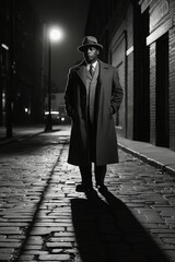 Obraz premium Retro Night Shadows