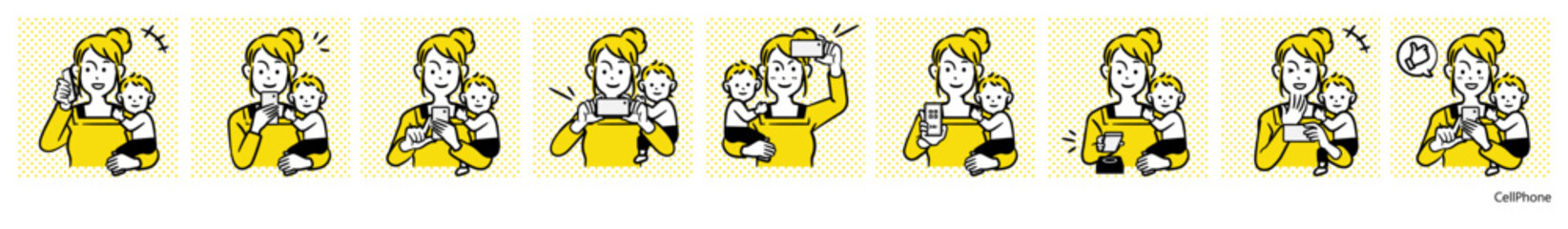 子育てママ｜スマートフォン