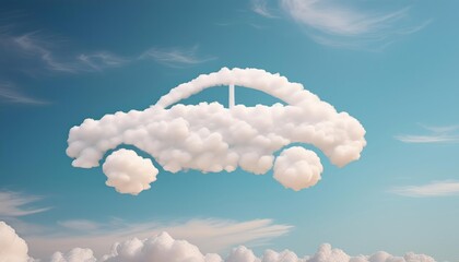 clouds in the shape of a car
