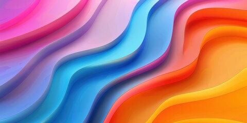 Abstract Colorful Waves