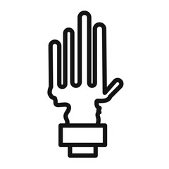 mottled skin icon black and white vector sign