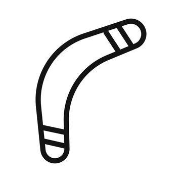recommend clip art: Boomerang Icon black and white vector sign