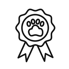 dog competition icon black and white vector sign