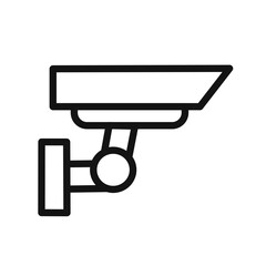 surveillance icon black and white vector sign