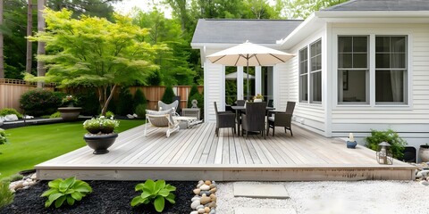 Renovated modern home extension with new deck patio and courtyard spaces. Concept Home Renovation, Modern Extension, Deck Patio, Courtyard Spaces