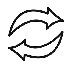 swap Icon black and white vector sign