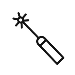 laser icon black and white vector sign