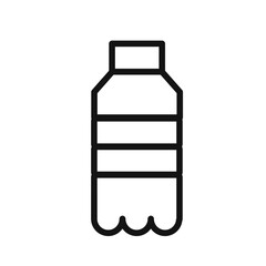 water bottle icon (2) black and white vector sign