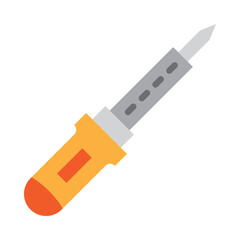 Soldering Iron Vector Flat Icon Design