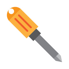 Screw Driver Vector Flat Icon Design