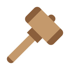Mallet Vector Flat Icon Design