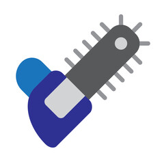 Chainsaw Vector Flat Icon Design