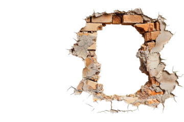 Hole in The Wall Isolated background