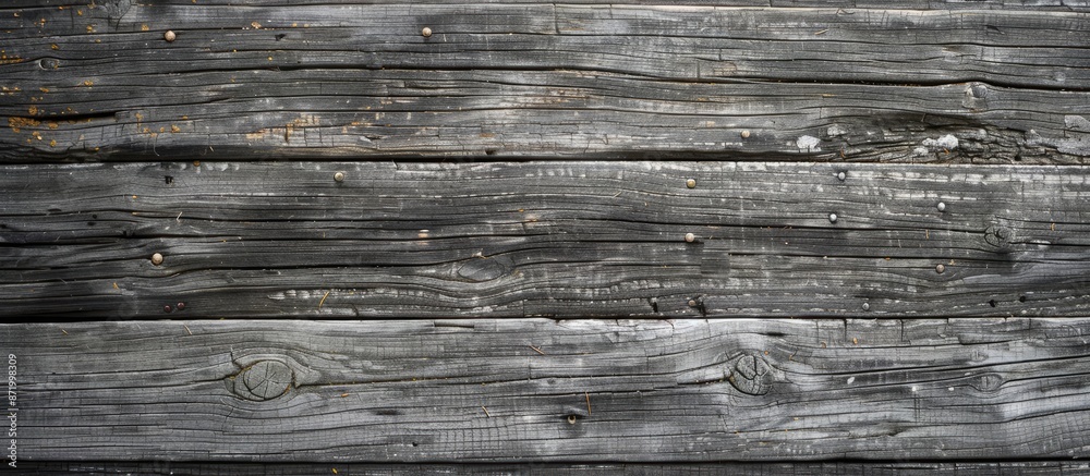 Aufkleber a background featuring a gray wooden texture suitable for a copy space image.