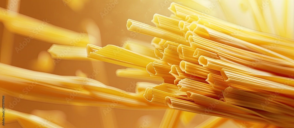 Poster background resembling italian pasta with copy space image.