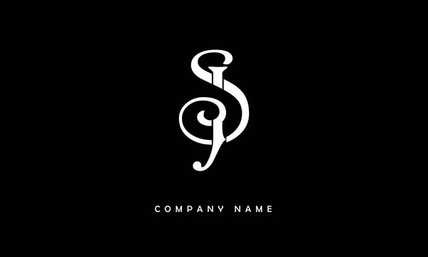 JS, SJ, J, S Abstract Letters Logo Monogram