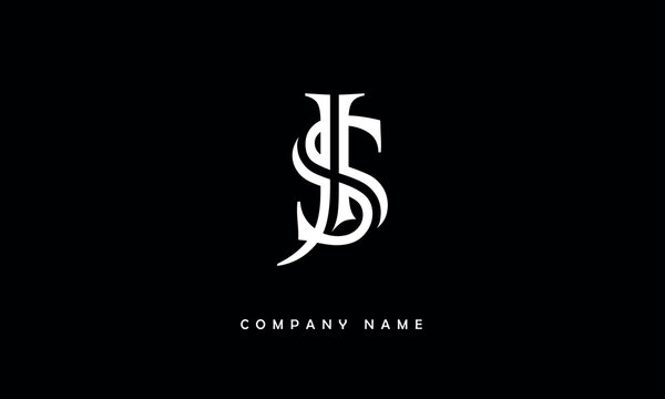 JS, SJ, J, S Abstract Letters Logo Monogram