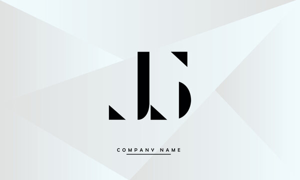 JS, SJ, J, S Abstract Letters Logo Monogram