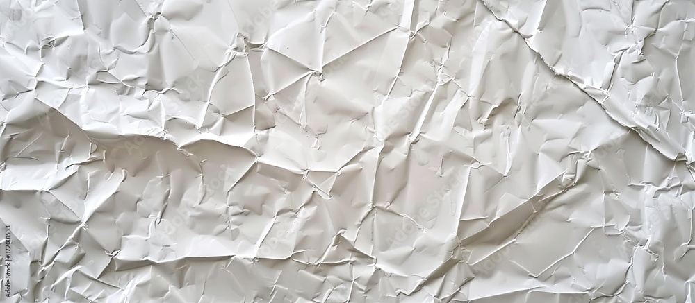 Leinwandbilder textured white paper with grunge wrinkles as a background with copy space image available.