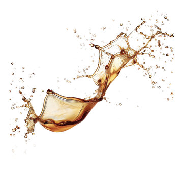 Coffee splash transparent clipped isolated wave coke or cafe