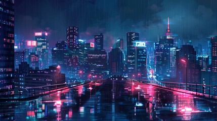 Fototapeta premium city battleground, background, 90's marvel comic book style 