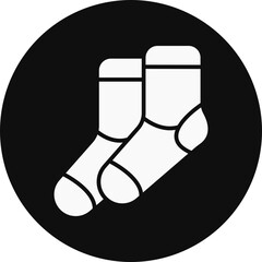 Scok Glyph Black Circle Icon