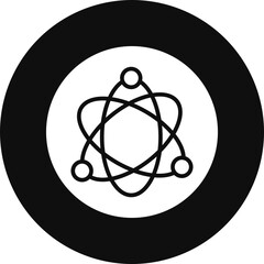 Science Fiction Glyph Black Circle Icon © Haris