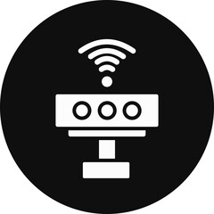 Kinect Glyph Black Circle Icon
